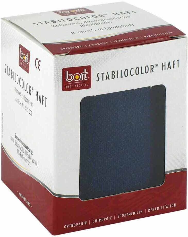 Bort Stabilocolor haft Binde 8cm blau