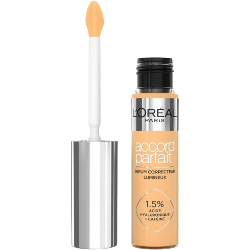 L'Oréal Paris Accord Parfait Serum Radiant Concealer with Hyaluronic Acid and Caffeine 11mL 6N