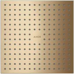 hansgrohe AXOR ShowerSolutions Kopfbrause 250/250 1-jet, Decke-Aufputz, 35309140, Farbe: Brushed Bronze