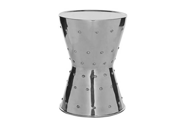 Safavieh Hocker, Metall, Silber, 35 x 35 x 50.03 cm