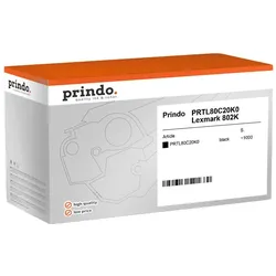 Prindo, Toner, kompatibel mit Lexmark 802K (BK)