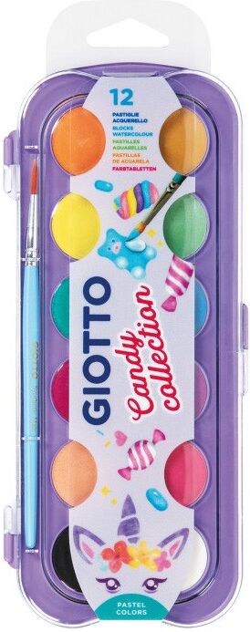 Boite 12 pastilles gouache Giotto Candy