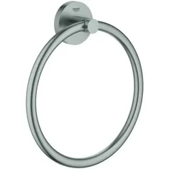 Grohe Essentials Handtuchring 40365DC1 supersteel, verdeckte Befestigung