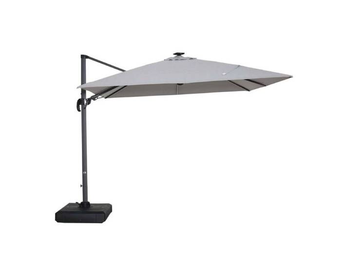 LC Garden Cantilever Ampelschirm mit LED-Beleuchtung 300x300cm