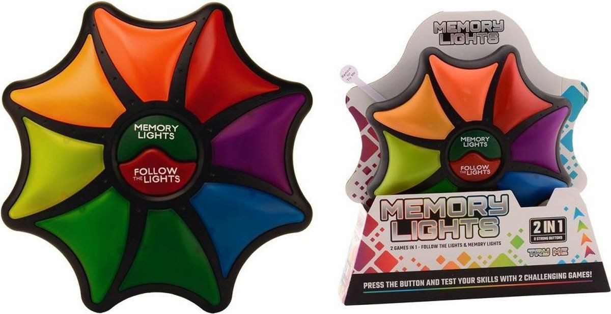 John Toy Star 24374 Memory & Follow Me spel met licht en geluid - Multicolor