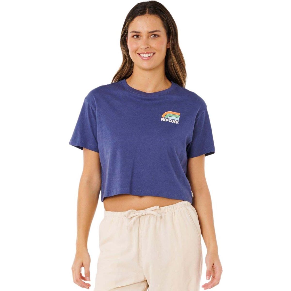 RipCurl Surf Side Cropped Tee navy (0049) 2XL 0MFWTE-0049-2XL