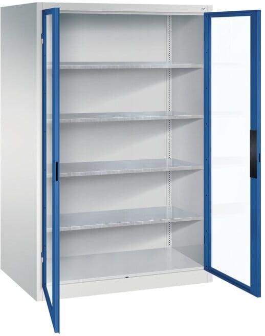 C+P Armoire à outils Acurado, 1950x1200x800mm, 7035/5010 ; C + P Möbelsysteme (8934-055 S10112)