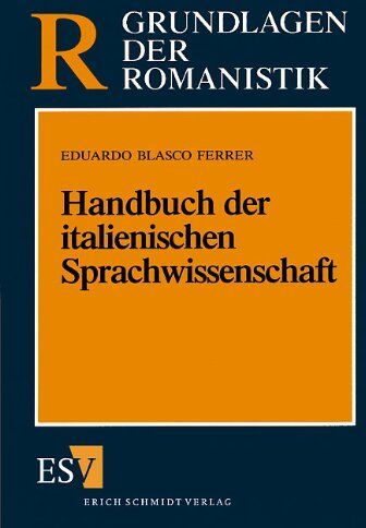 Eduardo Blasco Ferrer - Handbuch der italienischen Sprachwissenschaft - Preis vom 30.09.2026 09:01:18 h