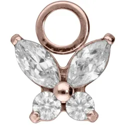Titan Anhänger für Clicker KRISTALLSCHMETTERLING