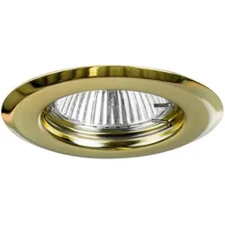 Brumberg 01-70079 NV-Einbaustrahler 50W GX5,3, Eisen, starr, gold, Sprengring