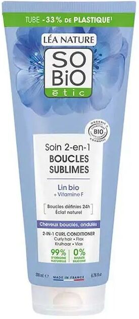 SOBIO Acondicionador Curly Bio Lino Vitamina