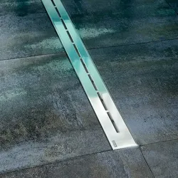 Ravak Duschrinne Runway 85 cm Edelstahl glänzend Lines X01388