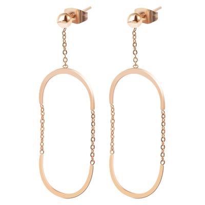 Paar Ohrhänger ADELIA´S "Ohrringe aus Edelstahl", Damen, Gr. Damen, Edelstahl, rosa (gold), Ohrringe, Ein Geschenk, das Freude macht