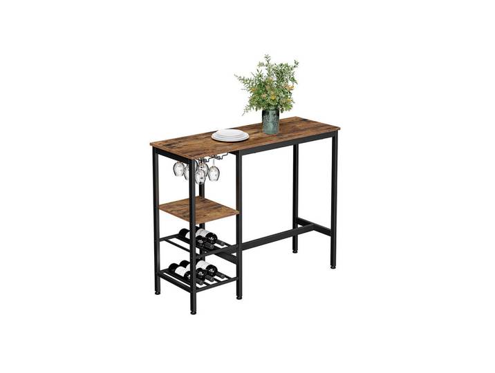 Hansiro Bartisch, Braun, 40x90x110 cm, Esszimmer, Barmöbel, Bartische
