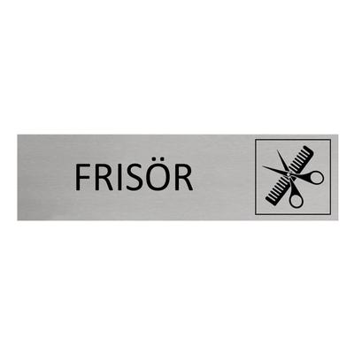 CombiCraft Aluminium Türschild Frisör 165x45mm mit 3M-Tape