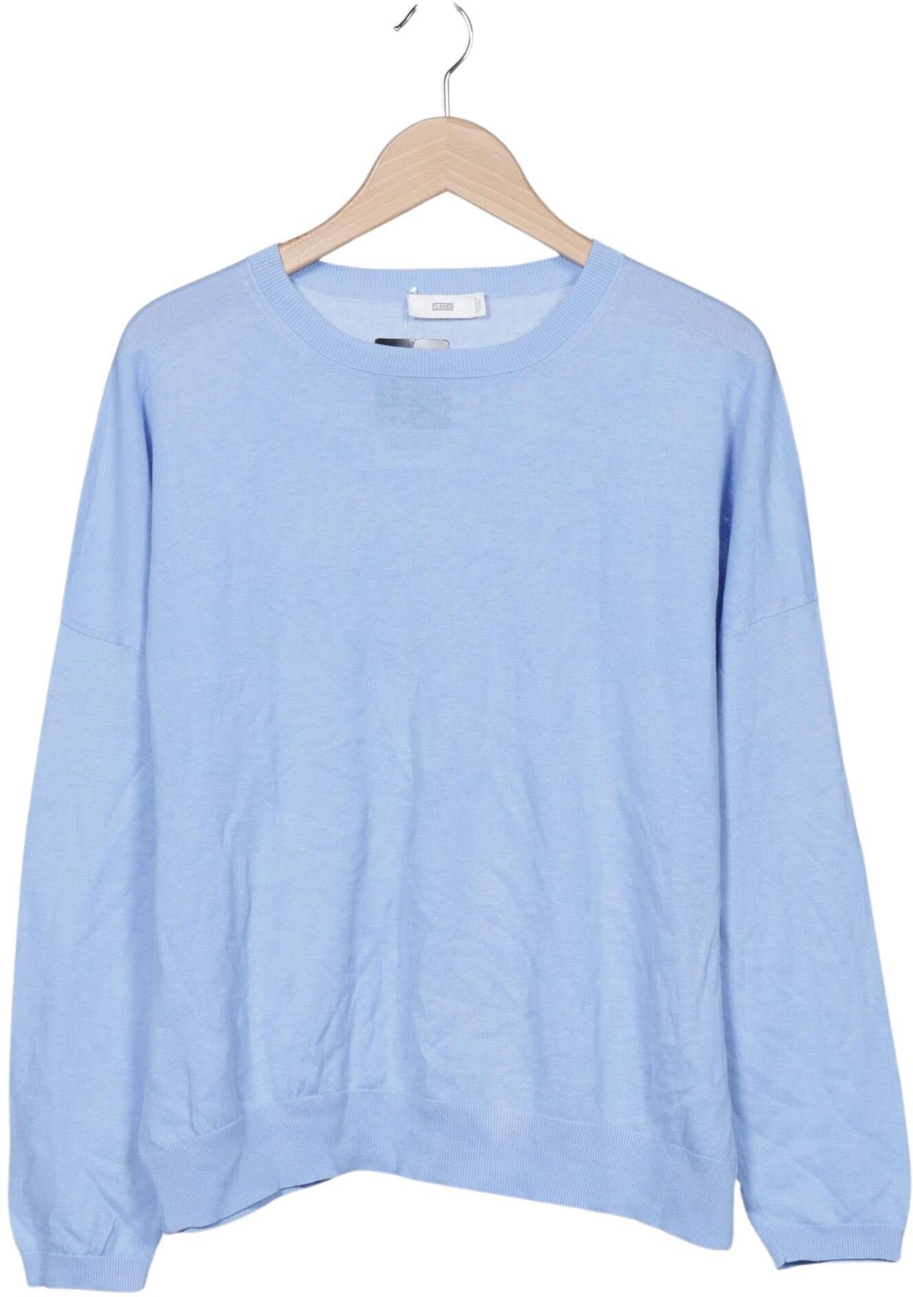 Closed Damen Pullover, Hellblau, Gr. M, Leinen / Baumwolle - Second Hand