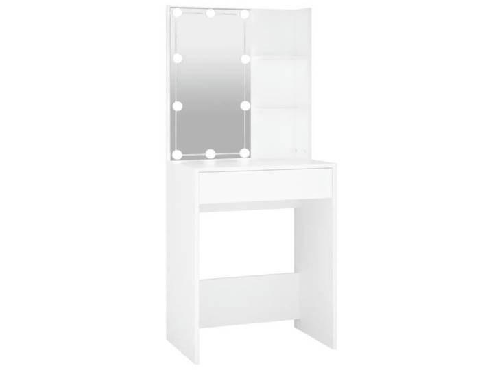 Coiffeuse - GAROSA - 7393155165711 - Blanc - Bois d'ingénierie - LED avec USB