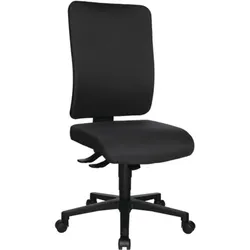 Topstar, Bürostuhl, Bürodrehstuhl mit Synchrontechnik anthrazit 450-550 mm ohne Armlehnen Tragfähigkeit 110 kg