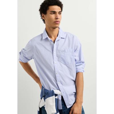Funktionsshirt PEPE JEANS "Freizeithemd RIMINI", Herren, Gr. XXL, blau (weiß), 100% Baumwolle, Shirts Funktionsshirt