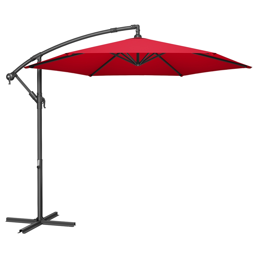 SONGMICS Sonnenschirm Ø 300 cm mit Ständer UV-Schutz bis UPF 50+ GPU116R01