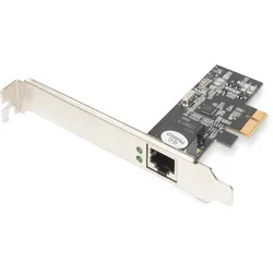 Digitus Single Port 2,5 Gigabit Ethernet Netzwerkkarte, RJ45, PCI Express, Realtek Chipsatz