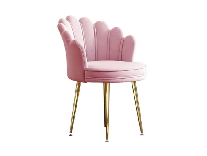 OUTIFUOTPP Home Schlafzimmer Schminktisch Hocker Garderobe Stuhl Island Tisch Restaurant Rückenlehne Esszimmerstühle(Buff)