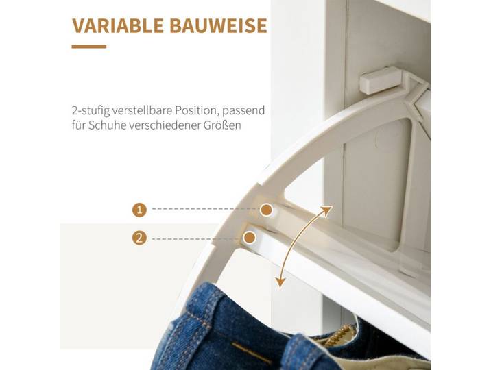 Feuille épaissie armoire à chaussures espace économie étagère à chaussures 2 tours pour 12 paires de chaussures étagère à chauss