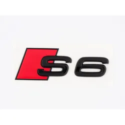 Original Audi S6 Schriftzug Schwarz Heckklappe Schwarz