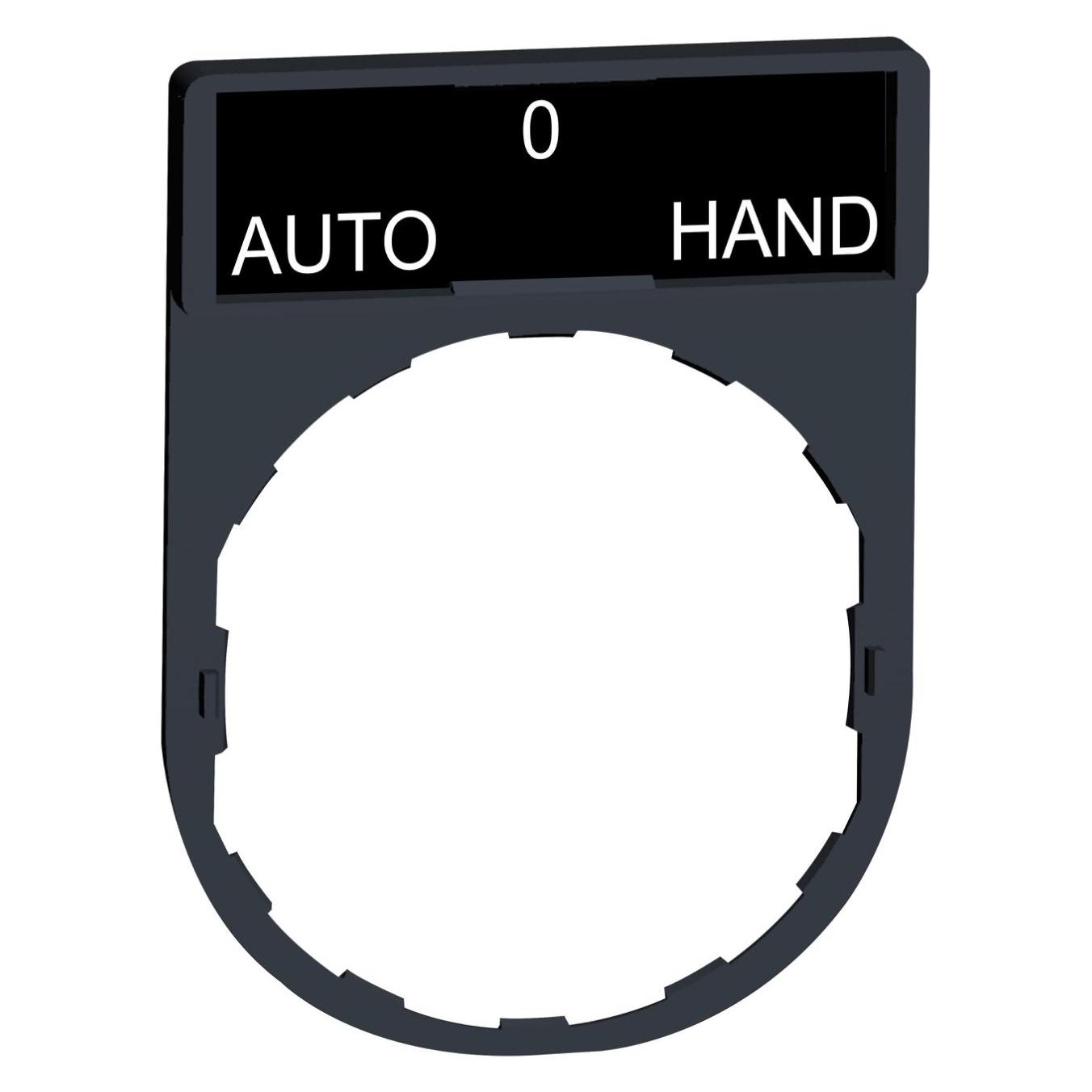 Schneider Electric Bezeichnungsschild Auto-0-Hand (ZBY2385)