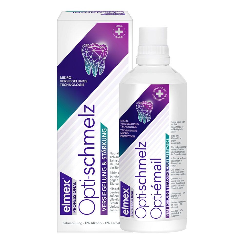 Elmex Opti-schmelz Professional Zahnspülung 400 ml Spüllösung