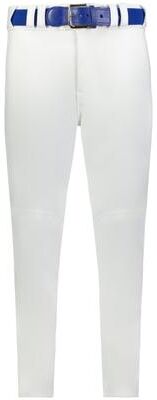 Russell Athletic R52LGB YOUTH BASELINE TAPERED LEG BASEBALL PANT in White size Medium   Polyester