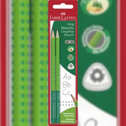 Faber-Castell 517093 FABER-CASTELL Bleistift GRIP 2001 TWO TONE, Blisterkarte