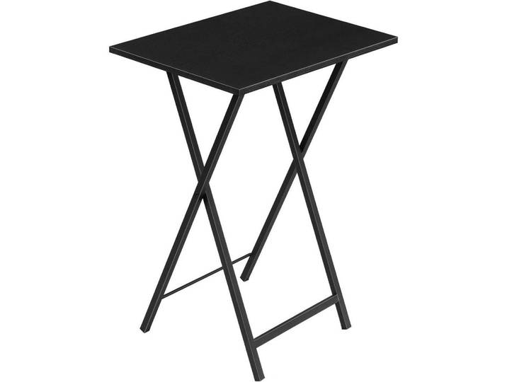 Beistelltisch Klappbar Schwarz Industriestil, Metall, 48x66.5x36 cm, Wohnzimmer, Wohnzimmertische, Beistelltische