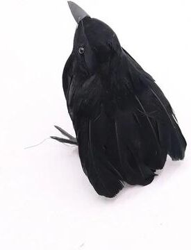 Uplift Picks Realistic Black Crow Decorations For Haunted Halloween Parties And Gothic Displays c 3 Pcs (mixed)