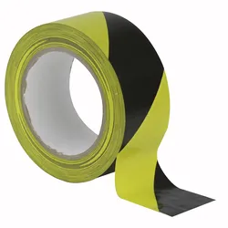 Showgear Floor-Marking Tape Schwarz/Gelb - 50 mm / 33 m