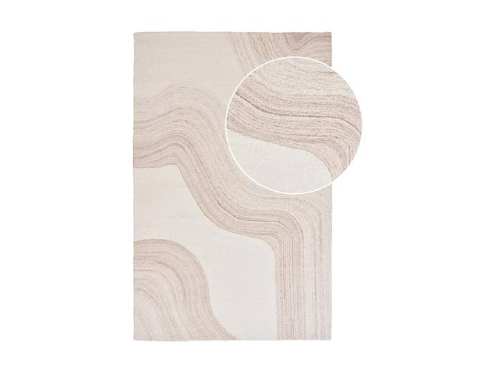 Teppich HOUSE NORDIC Surat 160 cm x 230 cm , braun (hellbraun), B:160cm L:230cm, Wolle, Teppiche, Teppich