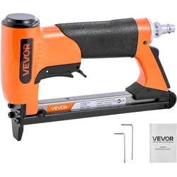 VEVOR Druckluftnagler, Drucklufttacker für Feindrahtklammern der Serie 50, 12,8 mm Krone, 6-16 mm Länge, max. 110 Stk. Druckluft Nagelpistole für Polsterarbeiten, Holzarbeiten, Heimwerkerprojekte