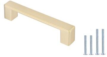 Kingsman Hardware Contemporary Luxury Series Champagne Gold Solid Zinc Alloy Cabinet Handle / Knobs Pack of 10 - Satin Champagne Gold
