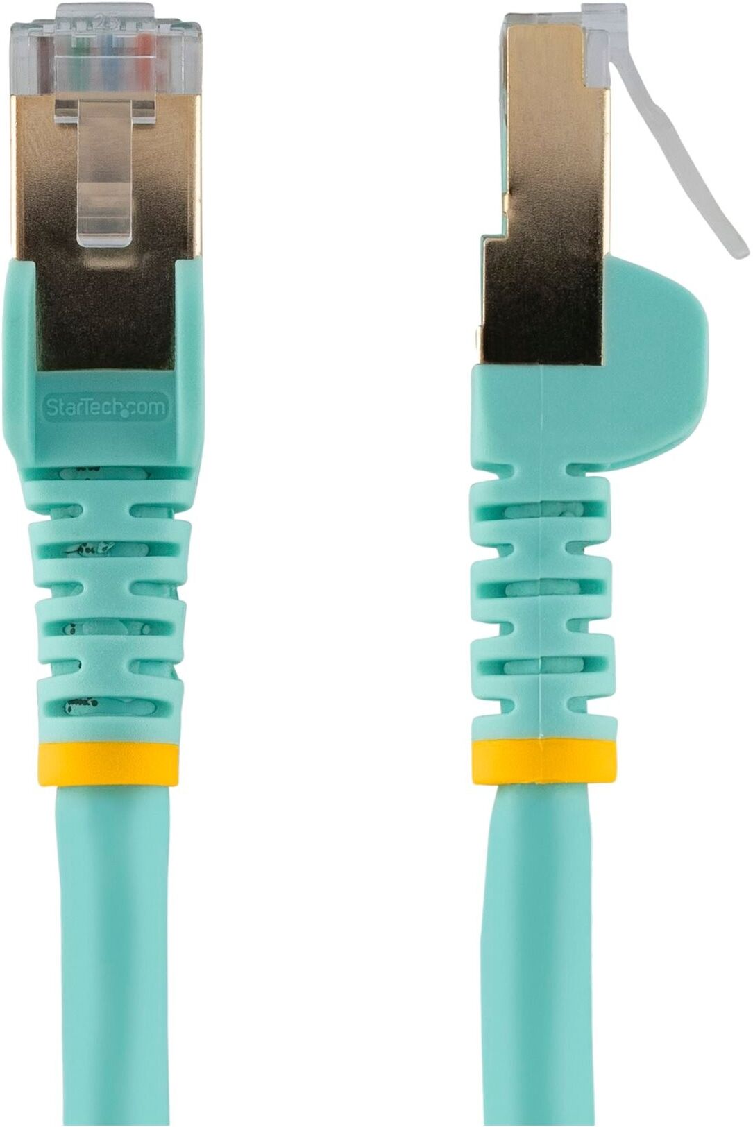 StarTech CAT6A Shielded Snagless Ethernet Patch Cable, 10GbE, 100W PoE, 2m - Aqua (6ASPAT2MAQ)