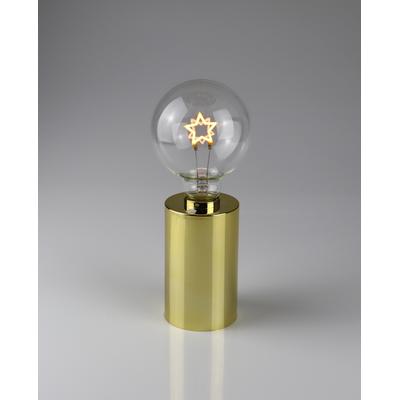 LED Dekoobjekt AM DESIGN "Stern Lampe gold", gold, H:22,5cm L:9,5cm, Leuchten, 9x22,5 cm