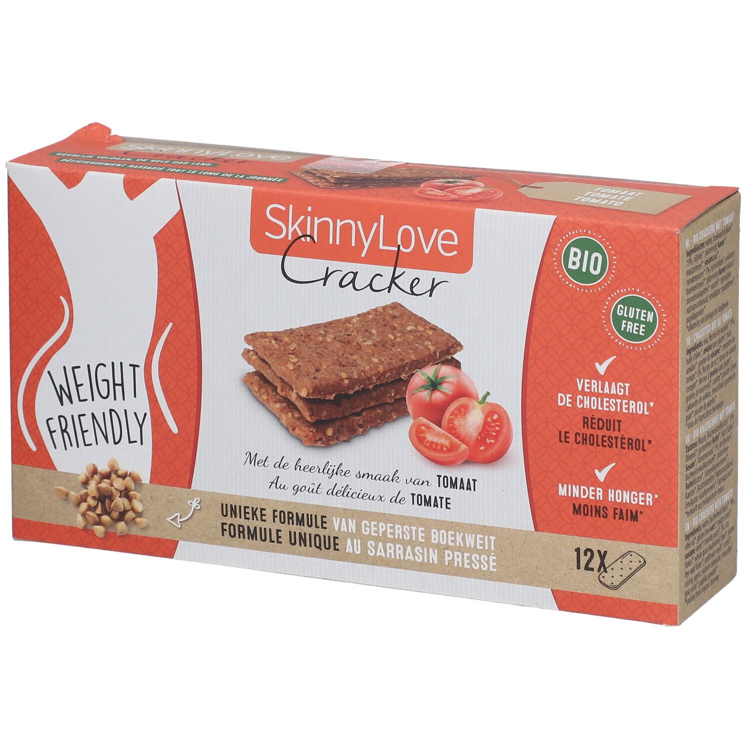 SkinnyLove Cracker Tomaat Bio 180 g Kekse