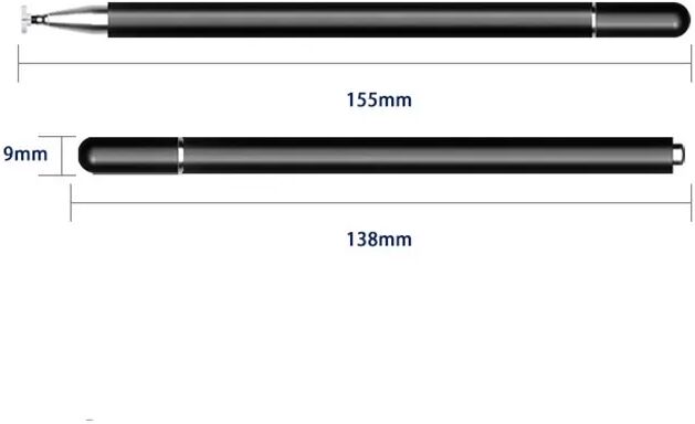 INF Universal Stylus Pen für iPad & Android Schwarz