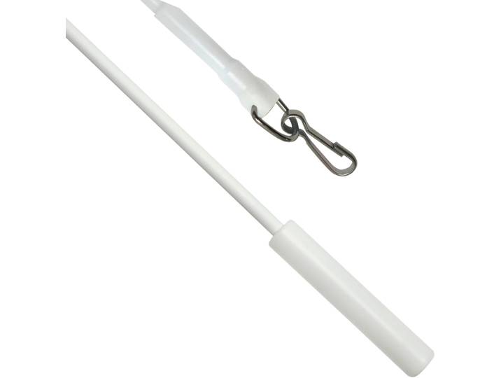 Schleuderstab GARDINIA Kunststoff mit Metallhaken Gr. 3, weiß, L:125cm, Schleuderstäbe, Schleuderstab, Serie Flächenvorhang-Technik Atlanta 3-läufig