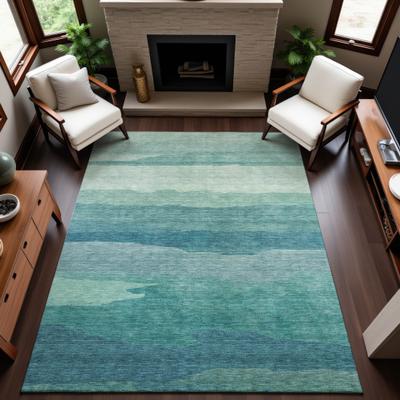 Addison Rugs Premium Washable Super Soft Ombre Ocean Mayfield Rug