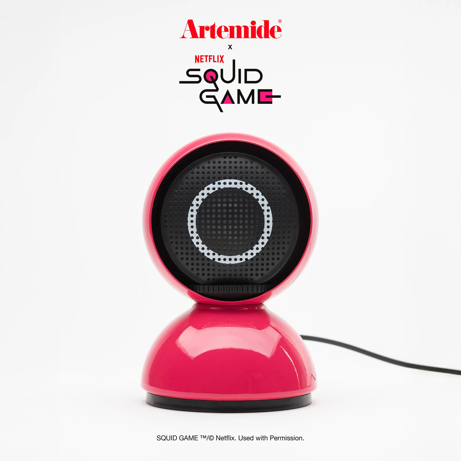 Artemide Eclisse x Squid Game Special Edition tafellamp Guard pink