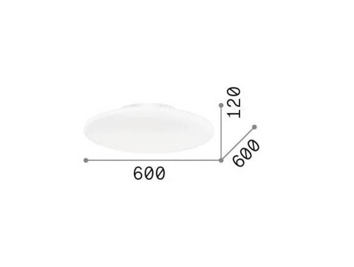 IDEAL LUX Deckenleuchte Smarties, dimmbar, weiß / opal, für Wohn- / Esszimmer, Glas, Modern