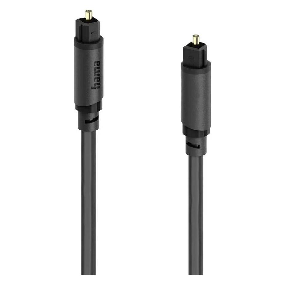 Hama Optical Audio Cable ODT-Connector (TosLink) 1.5 M (1.50 m, Toslink Kabel) (00202016)
