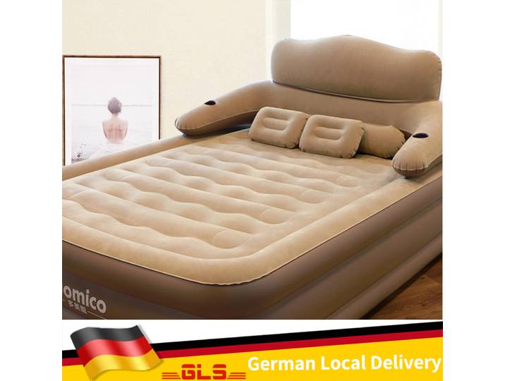 Matelas de lit gonflable pliable en PVC, matelas de repos de Camping en plein Air pour la maison, coussin d'air, agrandir le lit gonflable Portable pliant