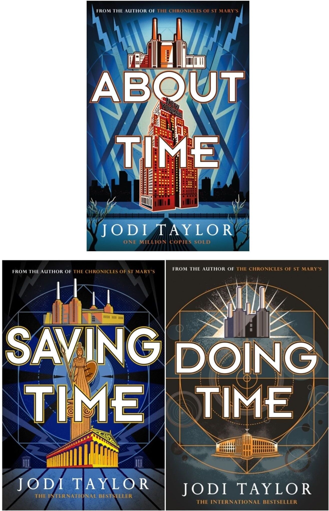 Headline Jodi Taylor Time Police Series 3 Books Set (Saving Time, About Time, Doing Time)