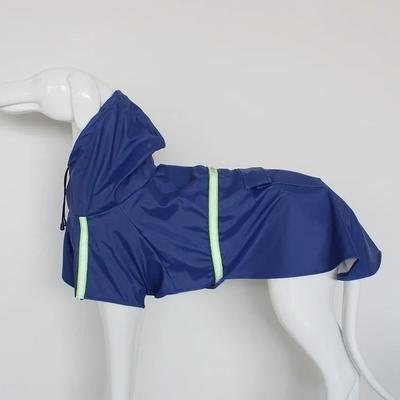 Inspired Finds Reflective Waterproof Dog Raincoat With Hood   Windproof Corgi Style Pet Rain Jacket blue 3xl